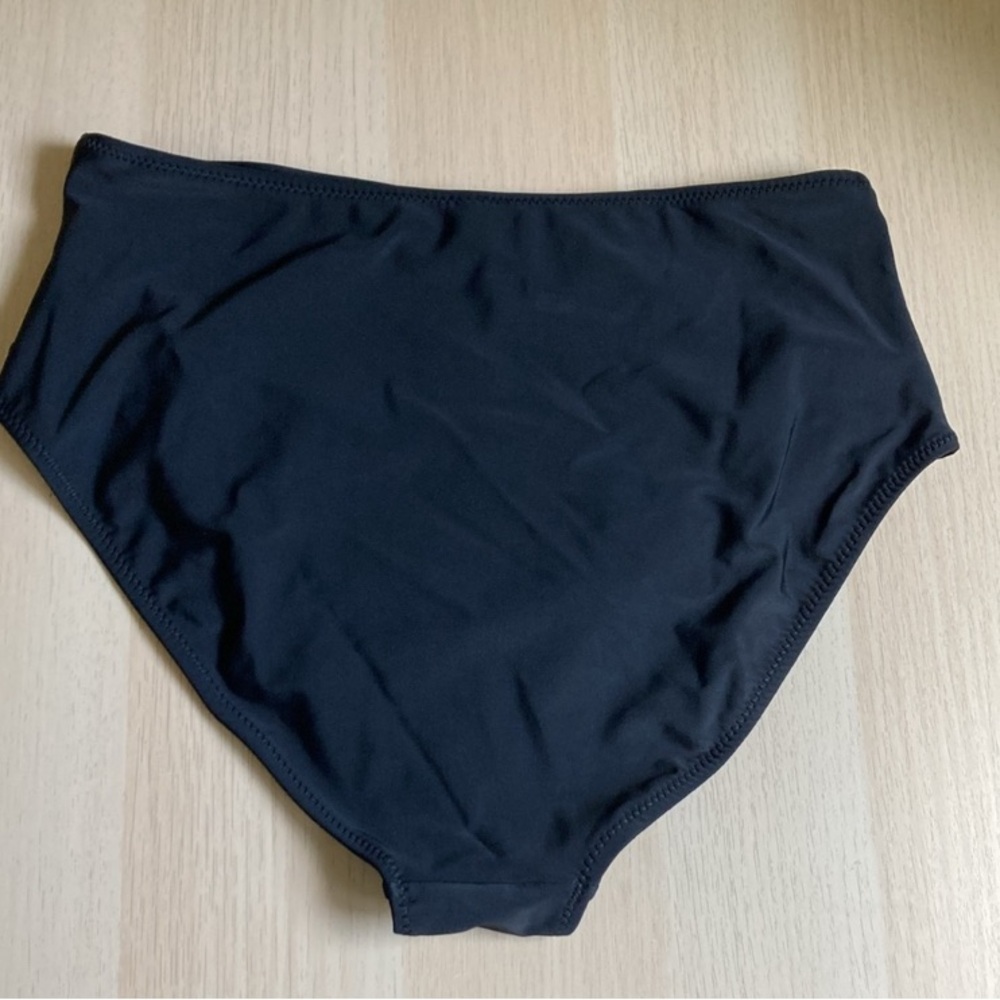 NWT Blooming Jelly Hi-Waist Black Bikini Set, Size Large, Women's Swimwear Set - Picture 5 of 11